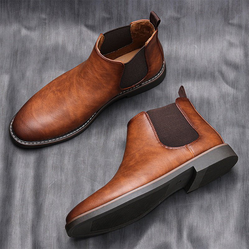 Exquisite Gifts - Men's Vintage Fashion Chelsea Leather Boots