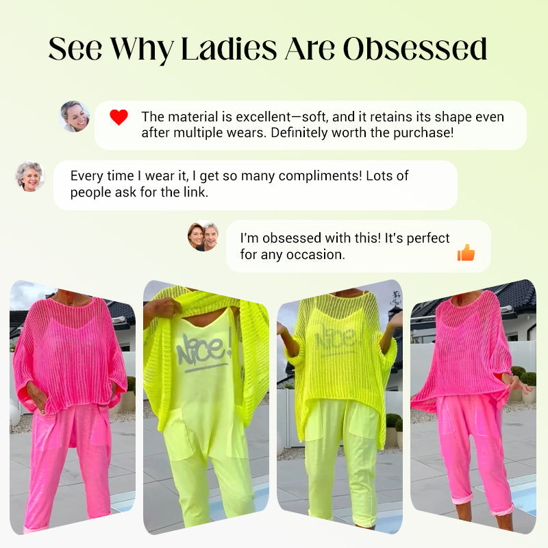 💜Women's Letter Print Jumpsuit + Hollow Smock Leisure Suit