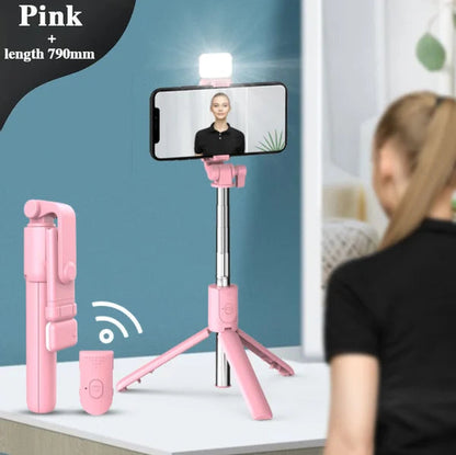 New 6 In 1 Wireless Bluetooth Selfie Stick