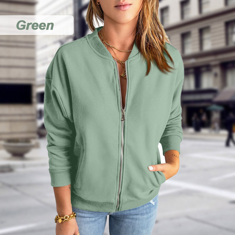 Women's Casual Zippered Jacket