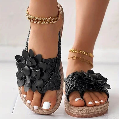 Women's Floral Flat Sandals