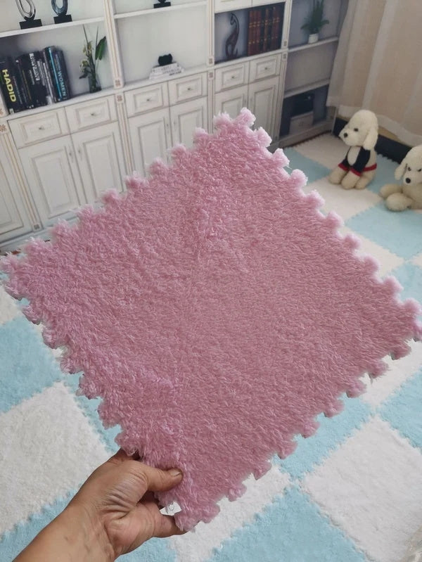 [Gift] Plush Patchwork Foam Floor Mat