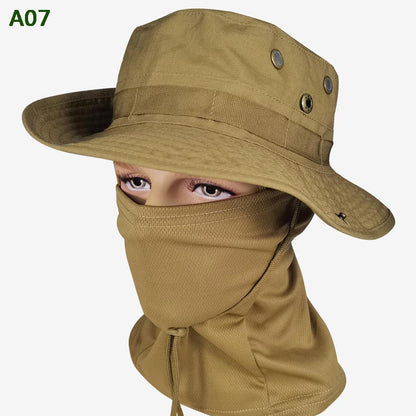 2-in-1 Camouflage Fishing Hat and Mask Neck Wrap