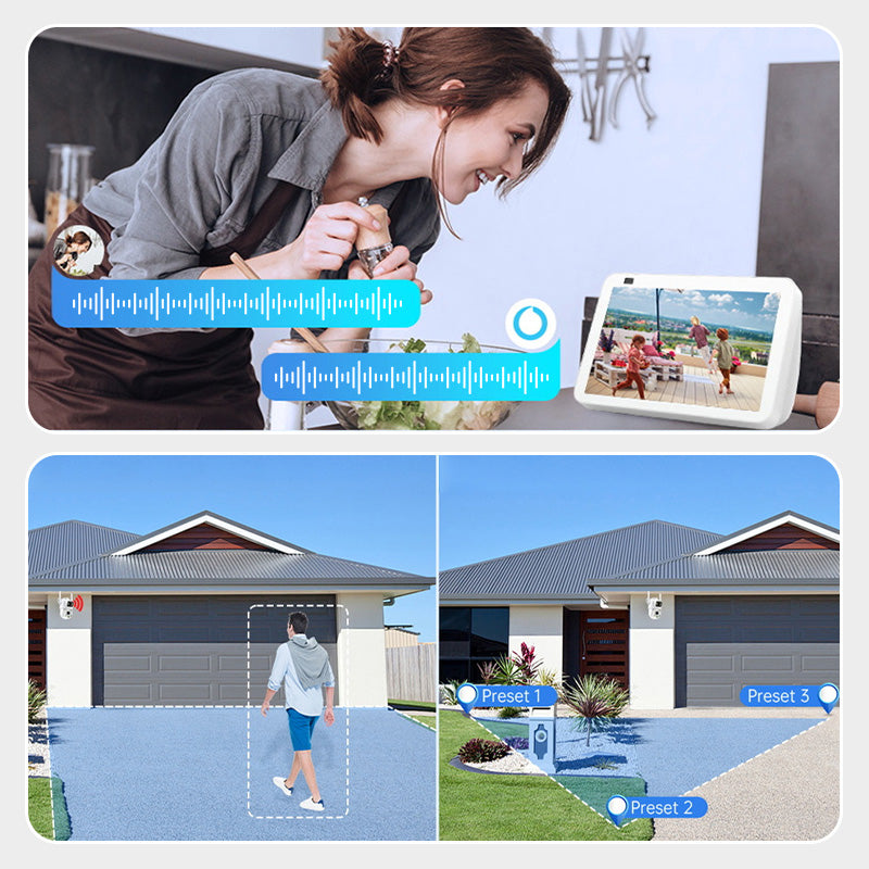 Dual Lens Auto Tracking HD Security Cameras