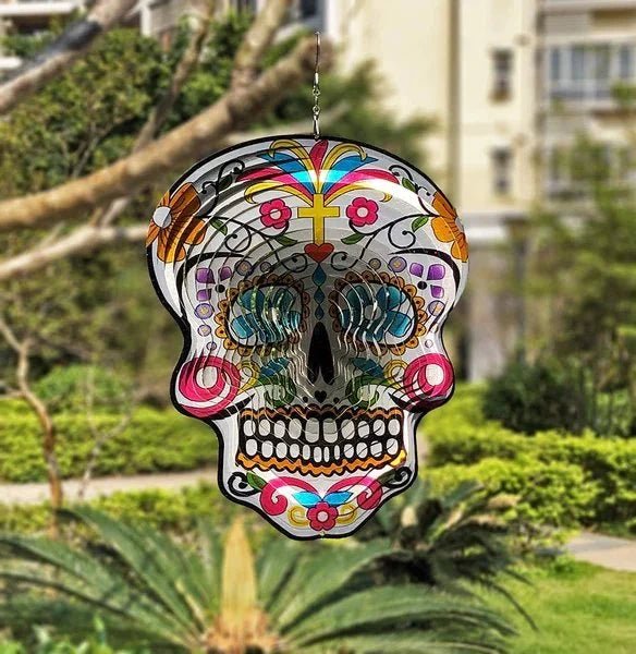 (Halloween Special Offer) Sugar Skull Wind Spinners