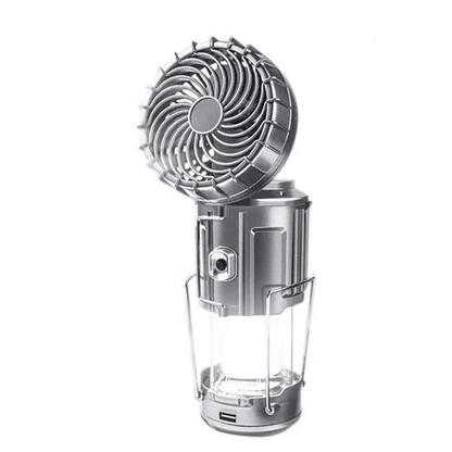 Portable Stretchable Solar Lithium Battery Electric Fan + Emergency Light