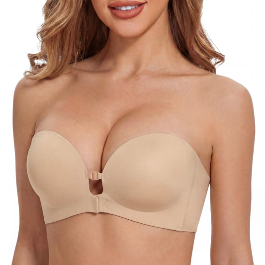 💜Seamless Front Closure Bra With Adjustable Straps