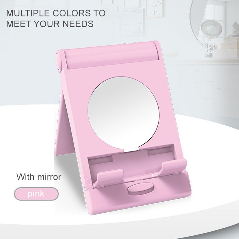 Automatic Flip Phone Stand With Mirror