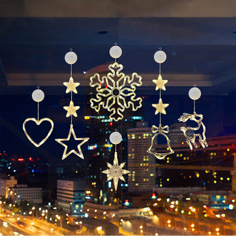 Special Gift - Christmas Ambiance Decorations Suction Cup LED Lights