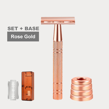Classic Double-Sided Detachable Razor Set
