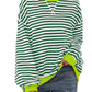 Women's Oversized Striped Long Sleeve Pullover