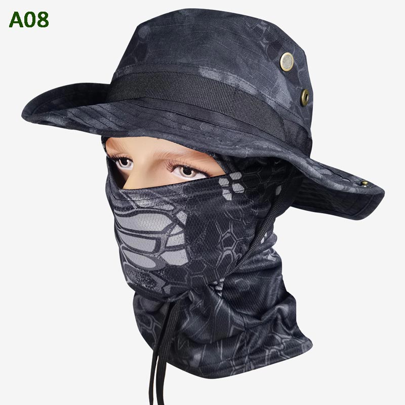 2-in-1 Camouflage Fishing Hat and Mask Neck Wrap