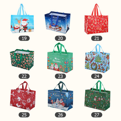 [Best Gift For Kids] Halloween & Christmas Non-Woven Candy Tote Bag