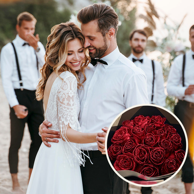 GLITTER ROSE BOUQUET