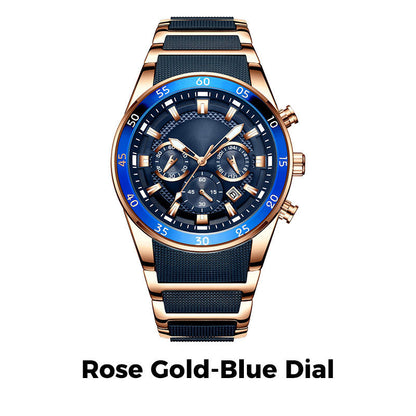 🎁Men's Waterproof Multifunctional Quartz Watch