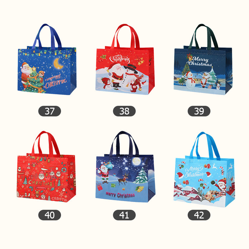 [Best Gift For Kids] Halloween & Christmas Non-Woven Candy Tote Bag