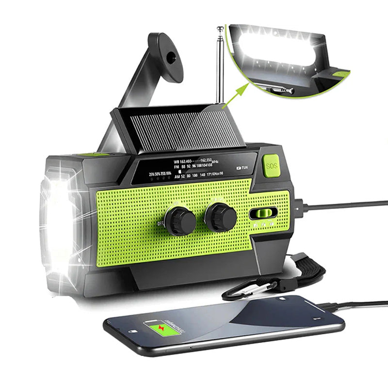 All-in-One Emergency Solar Powered Radio