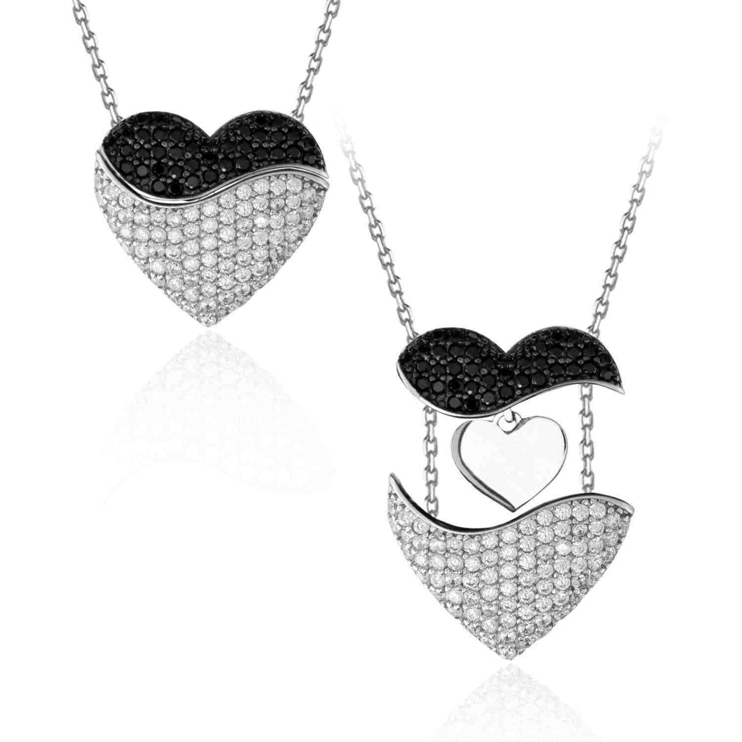 Angel Wing Heart Necklace