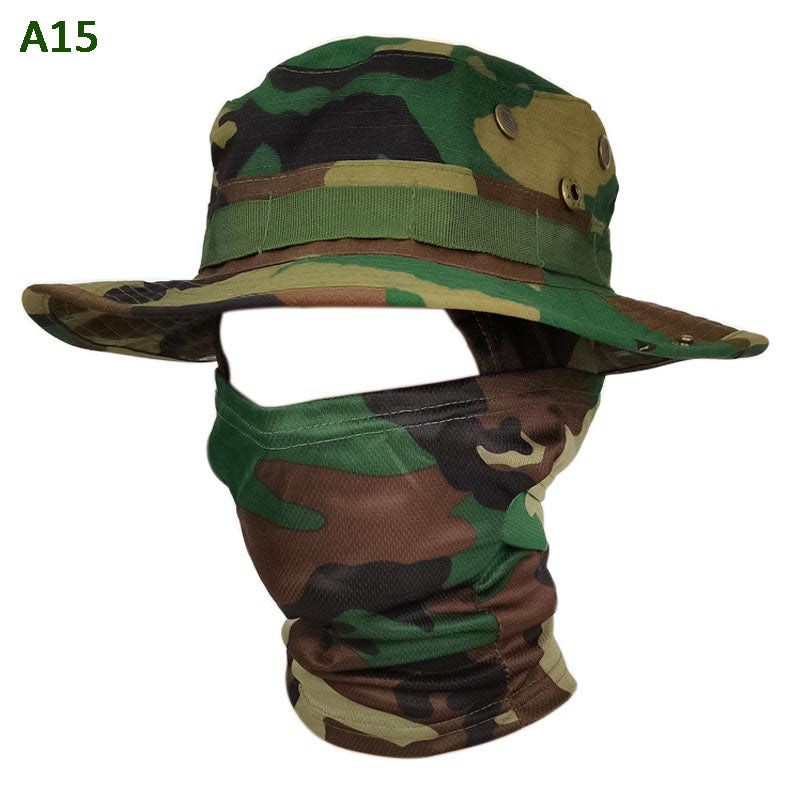 2-in-1 Camouflage Fishing Hat and Mask Neck Wrap