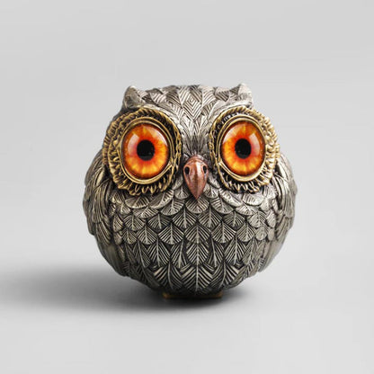 Realistic Lucky Owl Guardian Figurine