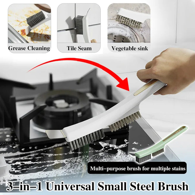 Steel Bristle Brush for Kitchen Cleaning