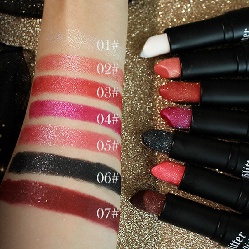 😍💋Buy 1 Get 1 Free💋Matte Long-lasting Lipstick With Fine Glitter