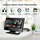 🔥Digital LED Temperature Humidity Monitor Weather Forecast LED Table Alarm Clock