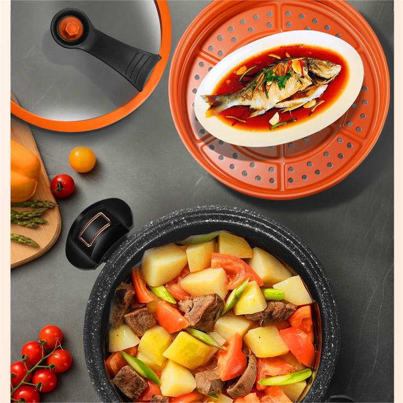 👉2025 NEW SALES - 50% OFF🫕Large Capacity McRib Stone Micro-Pressure Cooker