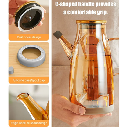 Oil Dispenser Bottle with Drip Free Spout