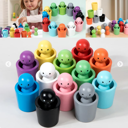 Montessori Children's Color Classification Stacking Educational Toys