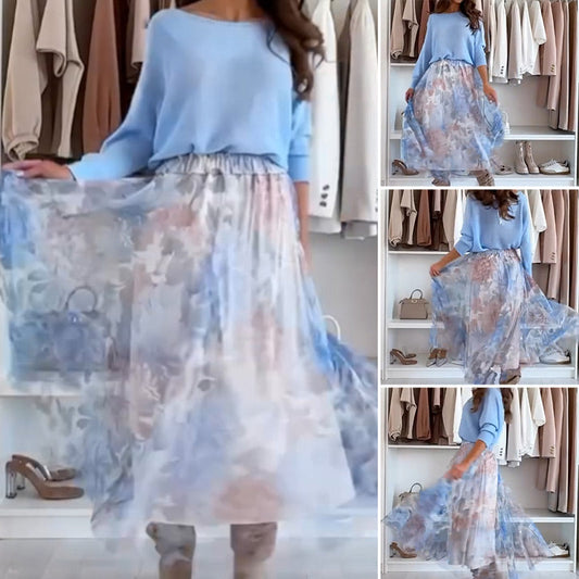 🌸Spring Specials🌸 Blue Set Bow Back Top & Tulle Skirt