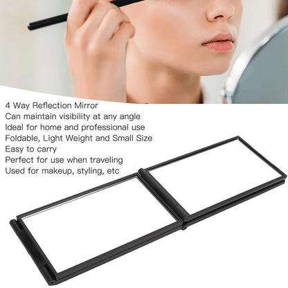 Multi Angle Folding Mirror for Self Haircutting -  Head Back View Available