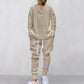 Men's 2-Piece V-Neck Baggy Sweatshirt & Joggers Set