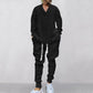 Men's 2-Piece V-Neck Baggy Sweatshirt & Joggers Set