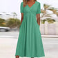 🍀Women’s V-Neck Short Sleeve Long Dresses
