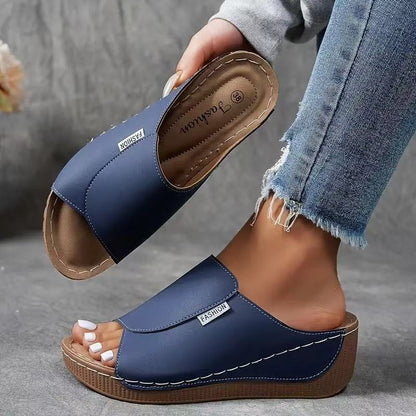 🔥Women's Casual Wedge Slide Sandals