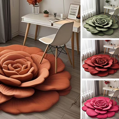 🌺 Floral Plush and Diatomaceous Earth Floor Mats