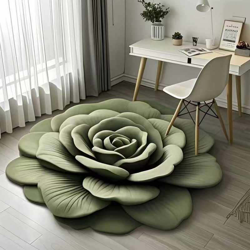 🌺 Floral Plush and Diatomaceous Earth Floor Mats