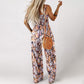 🏖️Summer Hot Sale 🌼🎨Women’s Casual Print Sleeveless Overalls Jumpsuits