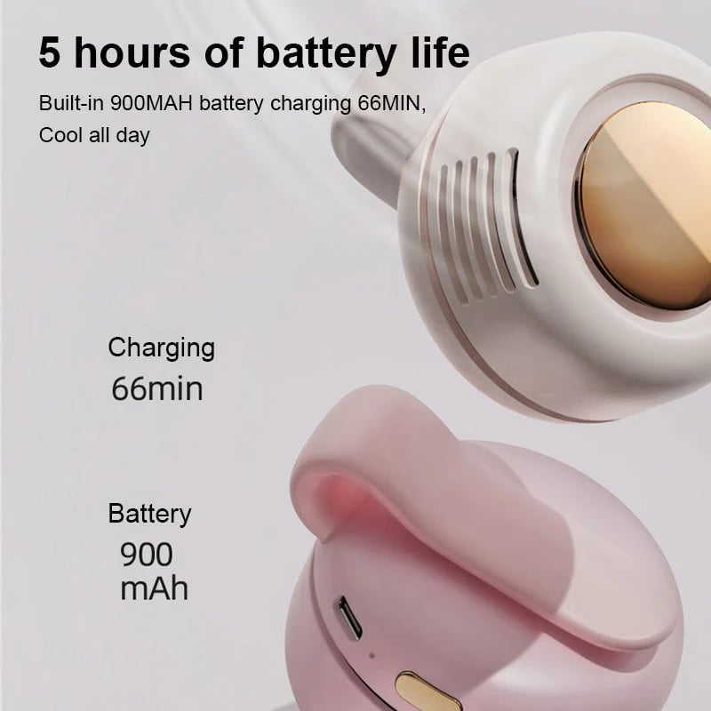 🎁Summer Big Sale-50% OFF⏳Small Whirlwind Clip Waist Neck Fan🌬️❄️