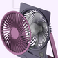 Powerful Breeze Slim Card Fan - 6 Speed, USB Charging and Cell Phone Holder