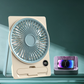 Powerful Breeze Slim Card Fan - 6 Speed, USB Charging and Cell Phone Holder