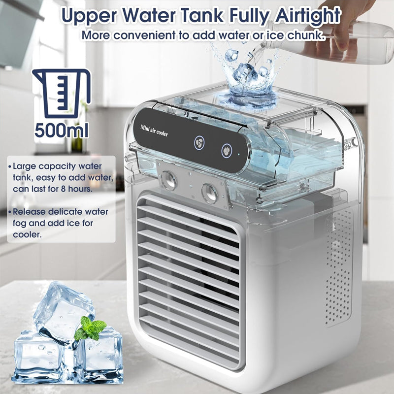 ❄️Mini Portable Air Conditioner with Cooling and Humidifying Functions