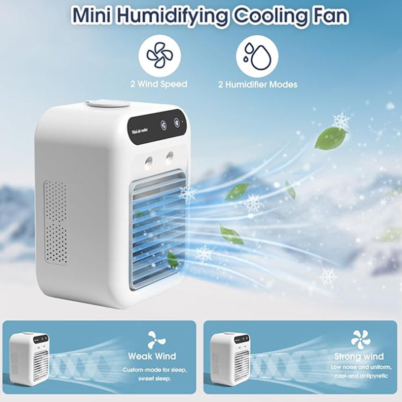 ❄️Mini Portable Air Conditioner with Cooling and Humidifying Functions