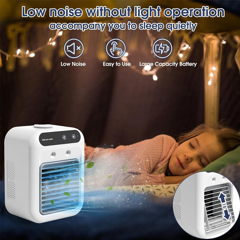 ❄️Mini Portable Air Conditioner with Cooling and Humidifying Functions