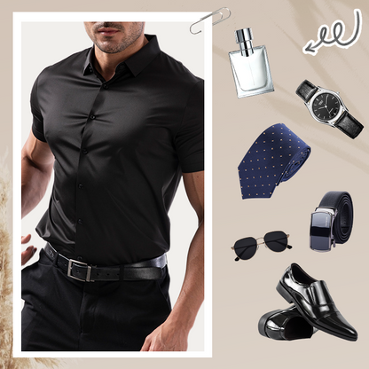 ✨ 50% OFF✨Men's Short Sleeve 4-Way Stretch Shirt