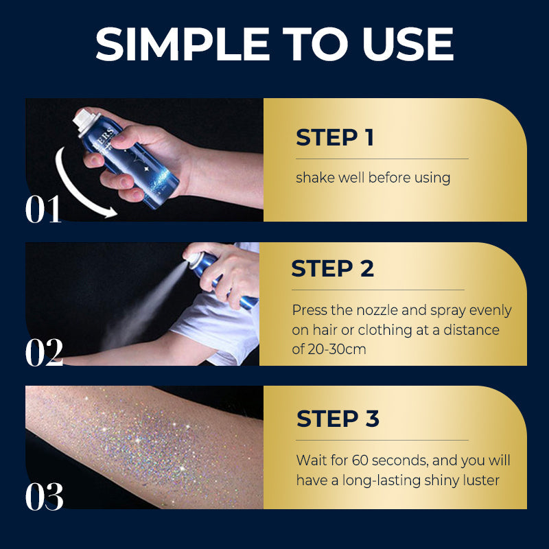 🔥HOT SALE🔥Long-Lasting Shiny Body Glitter Spray