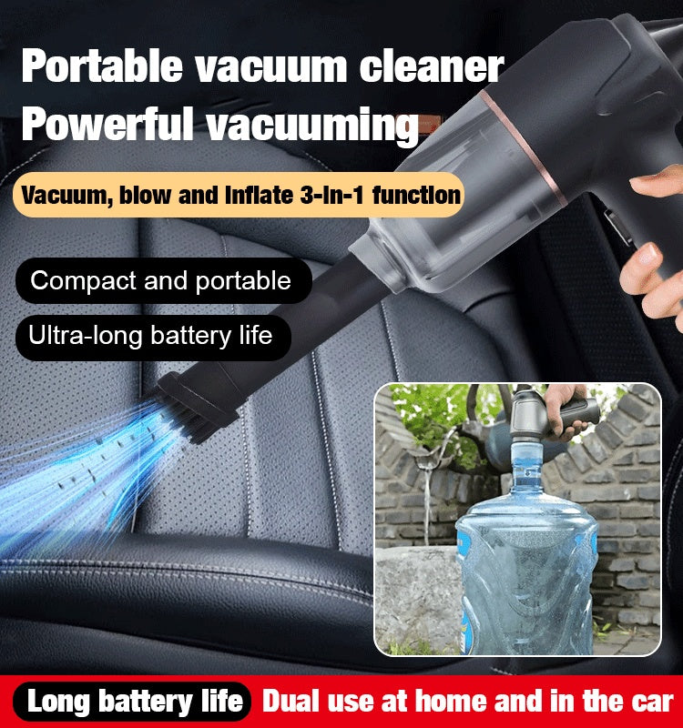 🔥Blow, Vacuum and Inflate all-in-one Cordless Vacuum Cleaner for Home and Car