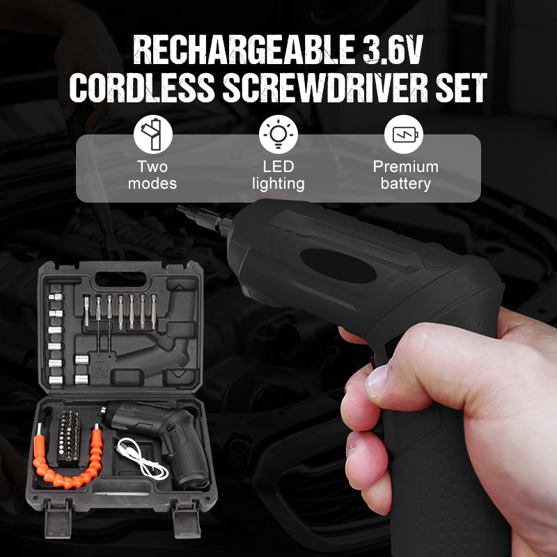 🔥🛠️Rechargeable 3.6V Cordless Screwdriver Set