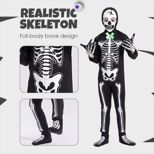 Glow-in-Dark Skeleton Costume for Halloween💀